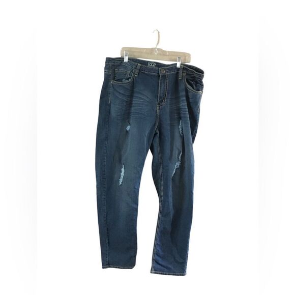 VIP Distressed Jeans Size 23/24 - Picture 4 of 9